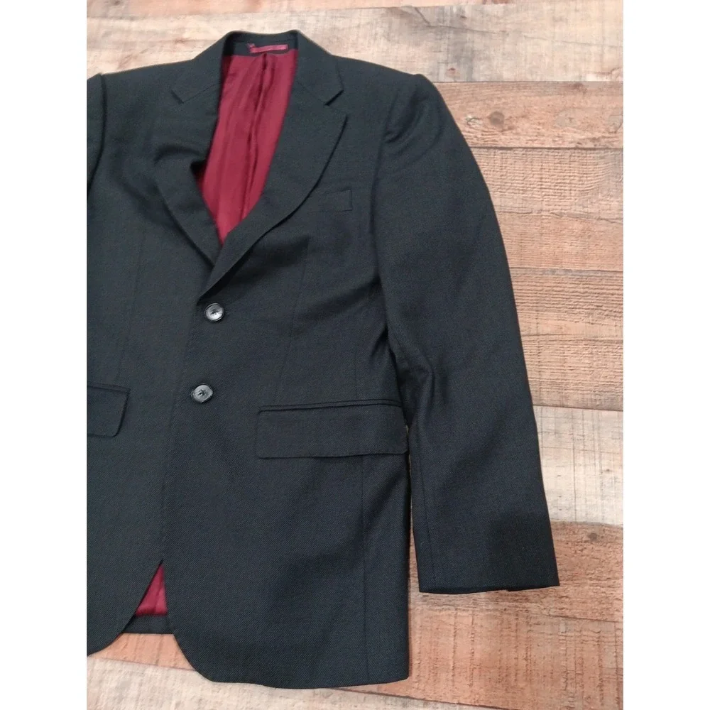 Charles Tyrwhitt 36 Slim Fit Black Super 120s 100% Wool Blazer Stretch 2358‎